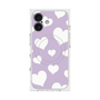 プレミアムスクエアケース with MagSafe［ Dot Hearts - Purple ］