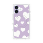 プレミアムスクエアケース with MagSafe［ Dot Hearts - Purple ］