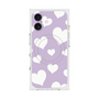 プレミアムスクエアケース with MagSafe［ Dot Hearts - Purple ］