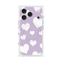 プレミアムスクエアケース with MagSafe［ Dot Hearts - Purple ］