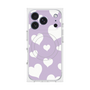 プレミアムスクエアケース with MagSafe［ Dot Hearts - Purple ］