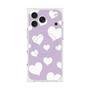 プレミアムスクエアケース with MagSafe［ Dot Hearts - Purple ］