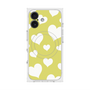 プレミアムスクエアケース with MagSafe［ Dot Hearts - Yellow ］