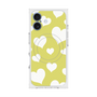 プレミアムスクエアケース with MagSafe［ Dot Hearts - Yellow ］