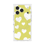 プレミアムスクエアケース with MagSafe［ Dot Hearts - Yellow ］