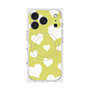 プレミアムスクエアケース with MagSafe［ Dot Hearts - Yellow ］