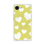 プレミアムスクエアケース with MagSafe［ Dot Hearts - Yellow ］