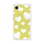 プレミアムスクエアケース with MagSafe［ Dot Hearts - Yellow ］
