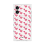 プレミアムスクエアケース with MagSafe［ Stripe Hearts - Pink ］