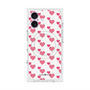 プレミアムスクエアケース with MagSafe［ Stripe Hearts - Pink ］