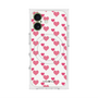 プレミアムスクエアケース with MagSafe［ Stripe Hearts - Pink ］