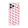 プレミアムスクエアケース with MagSafe［ Stripe Hearts - Pink ］