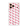 プレミアムスクエアケース with MagSafe［ Stripe Hearts - Pink ］