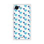 プレミアムスクエアケース with MagSafe［ Stripe Hearts - Blue ］