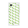 プレミアムスクエアケース with MagSafe［ Stripe Hearts - Green ］