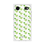プレミアムスクエアケース with MagSafe［ Stripe Hearts - Green ］