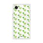 プレミアムスクエアケース with MagSafe［ Stripe Hearts - Green ］