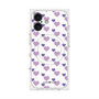 プレミアムスクエアケース with MagSafe［ Stripe Hearts - Purple ］