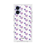 プレミアムスクエアケース with MagSafe［ Stripe Hearts - Purple ］