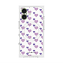 プレミアムスクエアケース with MagSafe［ Stripe Hearts - Purple ］