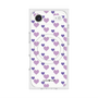 プレミアムスクエアケース with MagSafe［ Stripe Hearts - Purple ］