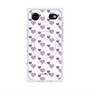 プレミアムスクエアケース with MagSafe［ Stripe Hearts - Purple ］