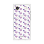 プレミアムスクエアケース with MagSafe［ Stripe Hearts - Purple ］