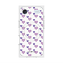 プレミアムスクエアケース with MagSafe［ Stripe Hearts - Purple ］
