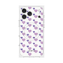 プレミアムスクエアケース with MagSafe［ Stripe Hearts - Purple ］