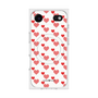 プレミアムスクエアケース with MagSafe［ Stripe Hearts - Red ］