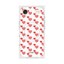 プレミアムスクエアケース with MagSafe［ Stripe Hearts - Red ］