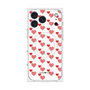 プレミアムスクエアケース with MagSafe［ Stripe Hearts - Red ］