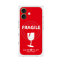 プレミアムスクエアケース with MagSafe［ FRAGILE - Red ］