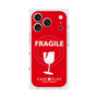 プレミアムスクエアケース with MagSafe［ FRAGILE - Red ］