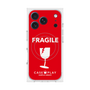 プレミアムスクエアケース with MagSafe［ FRAGILE - Red ］