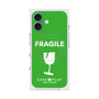 プレミアムスクエアケース with MagSafe［ FRAGILE - Green ］