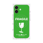 プレミアムスクエアケース with MagSafe［ FRAGILE - Green ］