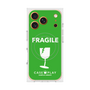 プレミアムスクエアケース with MagSafe［ FRAGILE - Green ］