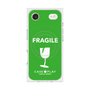 プレミアムスクエアケース with MagSafe［ FRAGILE - Green ］