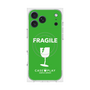 プレミアムスクエアケース with MagSafe［ FRAGILE - Green ］