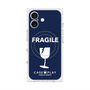 プレミアムスクエアケース with MagSafe［ FRAGILE - Navy ］