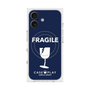 プレミアムスクエアケース with MagSafe［ FRAGILE - Navy ］