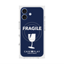 プレミアムスクエアケース with MagSafe［ FRAGILE - Navy ］