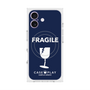 プレミアムスクエアケース with MagSafe［ FRAGILE - Navy ］