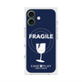 プレミアムスクエアケース with MagSafe［ FRAGILE - Navy ］