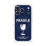 プレミアムスクエアケース with MagSafe［ FRAGILE - Navy ］