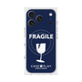 プレミアムスクエアケース with MagSafe［ FRAGILE - Navy ］