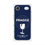 プレミアムスクエアケース with MagSafe［ FRAGILE - Navy ］