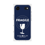 プレミアムスクエアケース with MagSafe［ FRAGILE - Navy ］