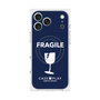 プレミアムスクエアケース with MagSafe［ FRAGILE - Navy ］